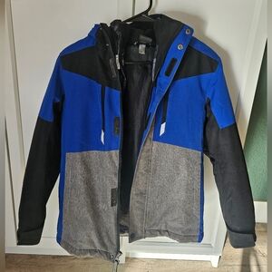 Boys's Blue and Gray Jacket
